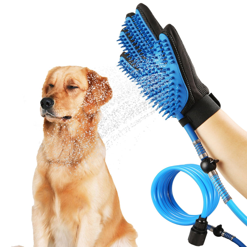 Dog washing gloves