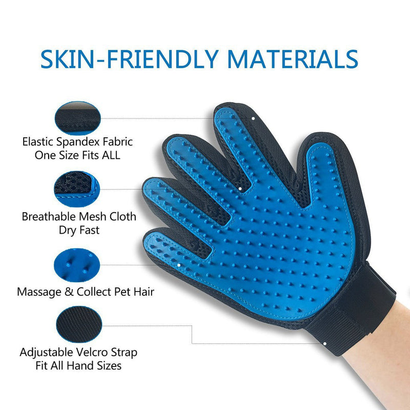 Dog washing gloves